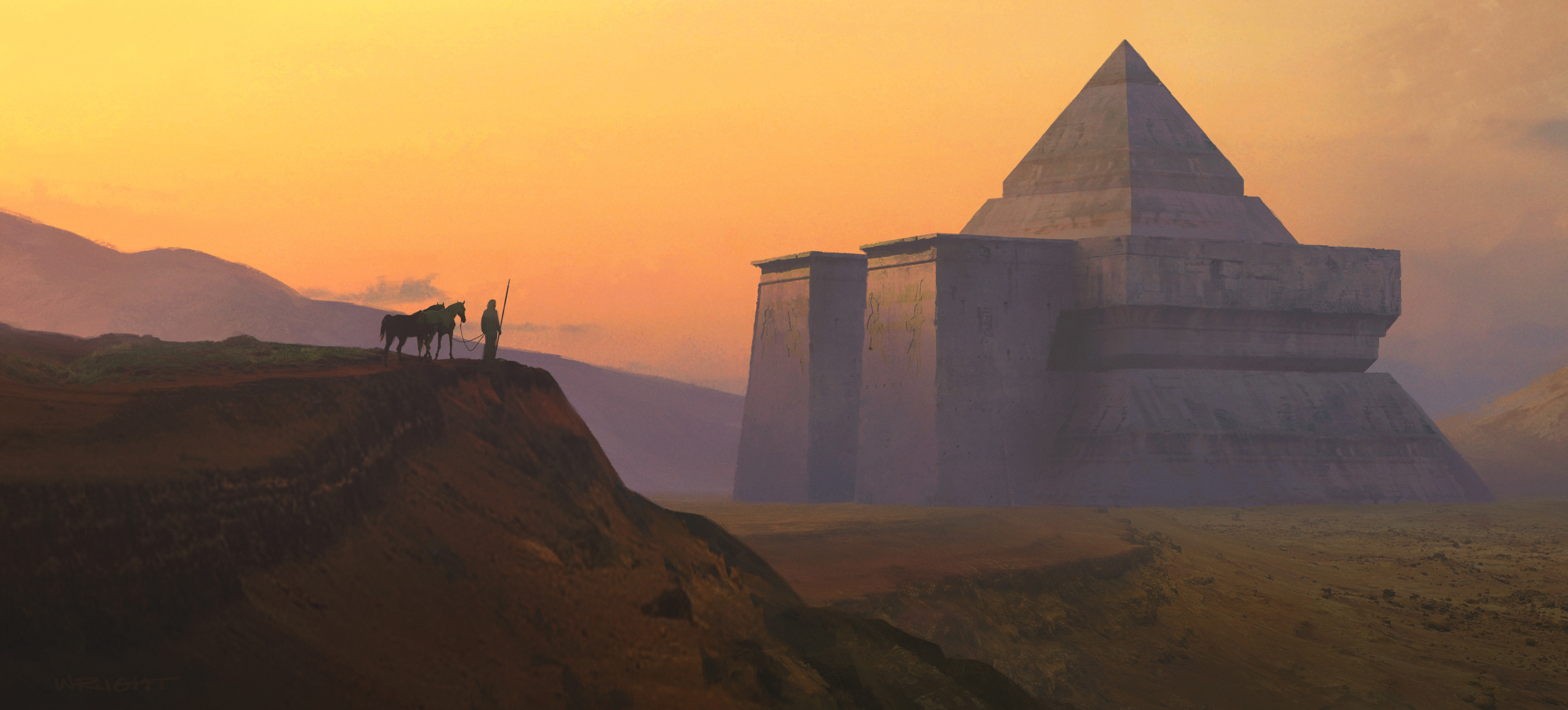 Yung desert temples. Египет концепт арт пирамида. Храм солнца Египет. Древний Египет футуризм. Пирамиды Египта футуризм.